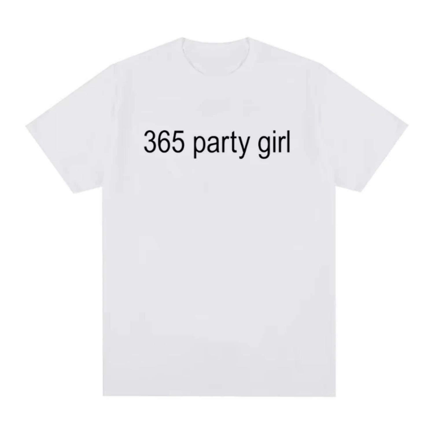 

365 Party Girl Charli XCX Brat 360 Album T Shirt Men s Women Fashion Harajuku T-shirt Cotton Casual Cozy Oversized T-shirts S чёрный