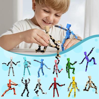 Multi Joint 3d Printed Human Doll, Fully Movable Mechanical Style Decompression Toy
