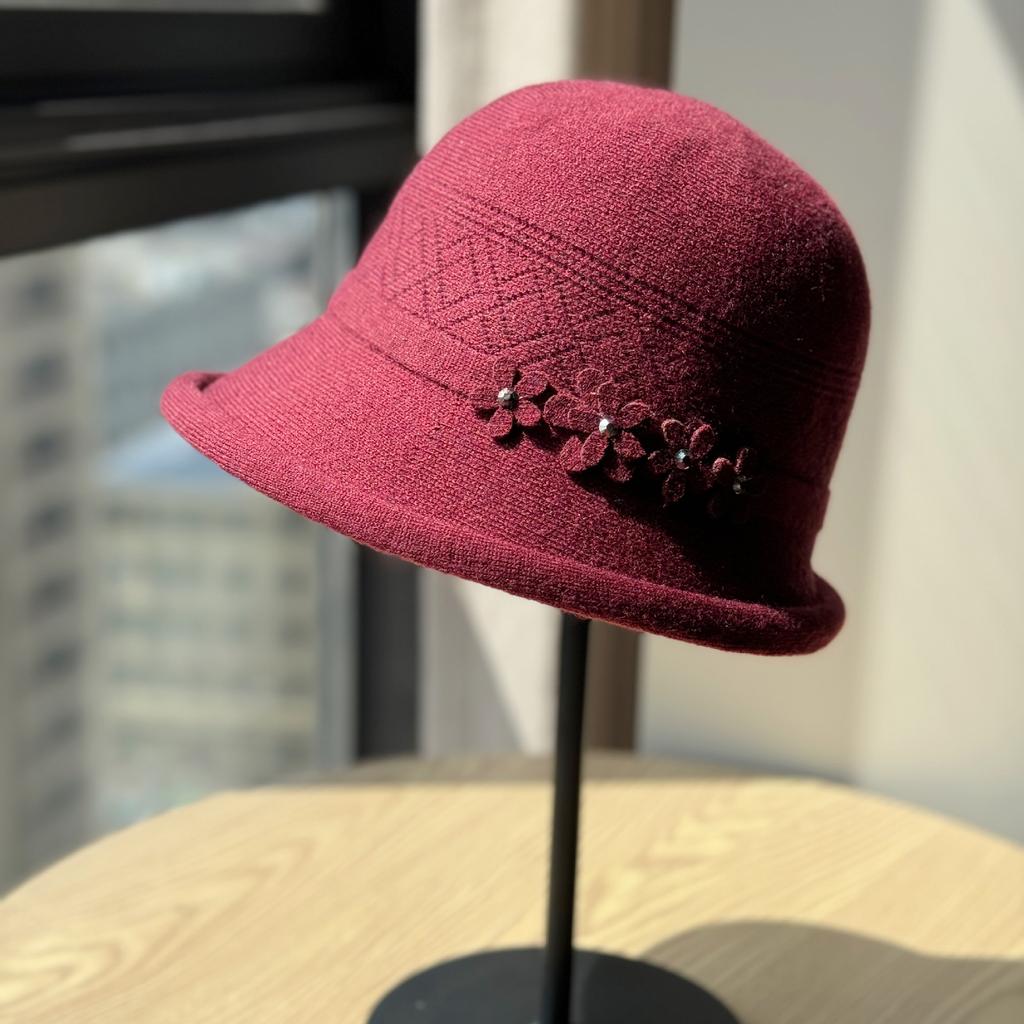 Cappello da Pescatore Autunno e Inverno per Madre di Mezza Età e Anziani Cappello Caldo e Antivento Cappello in Maglia per Anziana Nonna Colore Unico Anti Freddo