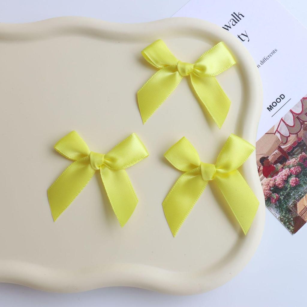 In Stock 1.5CM Wide Hand-Tied Ribbon Bow for Gift Box Decoration
