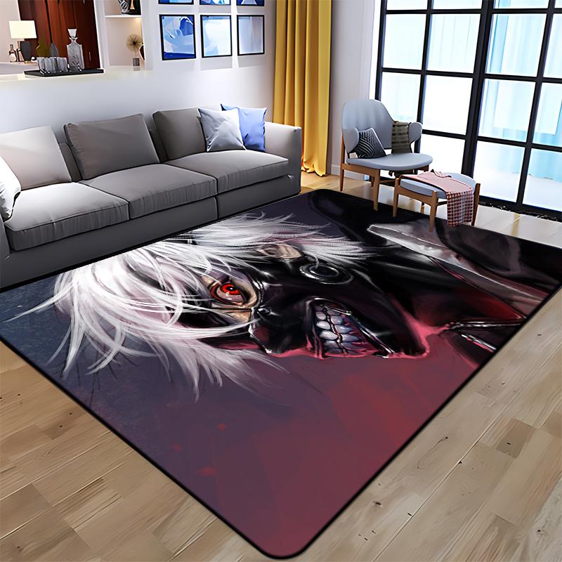 Anime Tokyo Ghoul Kunst Gedruckt Teppich für Wohnzimmer Große Fläche Teppich Weiche Matte E-sports Stuhl Teppiche Alfombra Geschenke Dropshopping