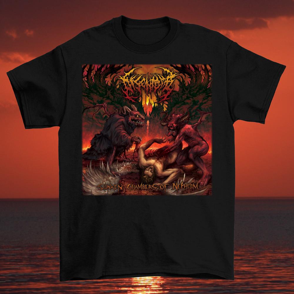 Rare Disentomb Sunken Chambers of Nephilim Cotton Black Shirt All Size 2G65 Unisex T-Shirt XXXXL