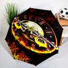 Guns Roses Fire Logo Umbrella 8-Frame for Travel, Camping, Casual Lightweight Portable Umbrella, Essential for Every Family Holidays Gift