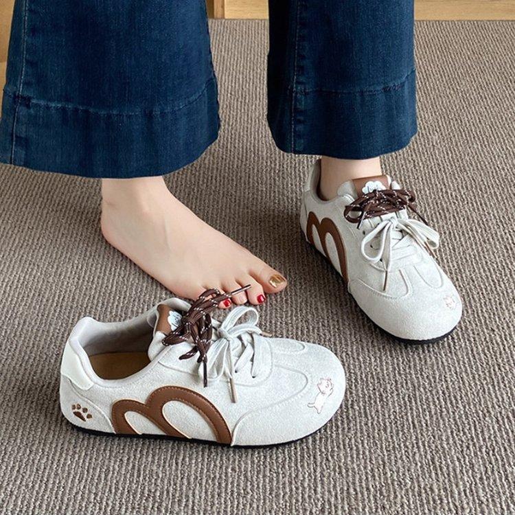 

Корейская версия ins red немецкие тренировочные туфли женские осень 2025 новая спортивная обувь нишевая ретро универсальные повседневные кеды 40 бежевый