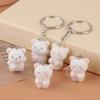 Decoración de Osito Lindo y Peludo Regalos Amantes de los Osos Mujeres Niñas Llavero de Oso Kawaii Llavero de Oso Lindo
