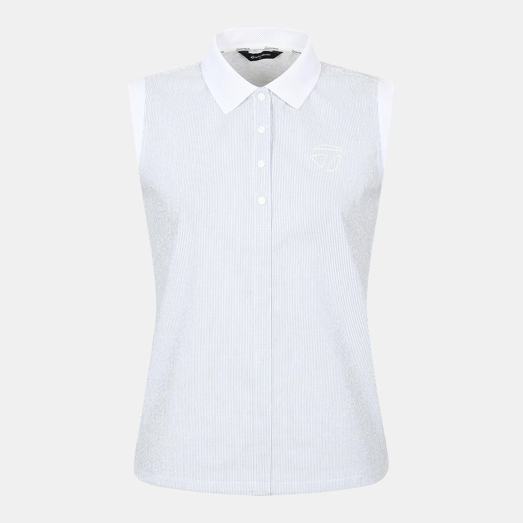 TAYLORMADE APPAREL 26Ss Women'S Sewer Pinstripe Collar Sleeveless T-Shirt T8031T66246-920