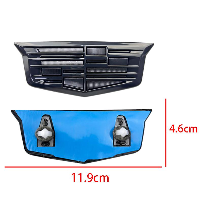 2PCS CT5 Emblem for Cadillac Rear Trunk Badge Stickers Decals Auto Refit Accessories ABS Car Logo Front Grille Exterior Styling
