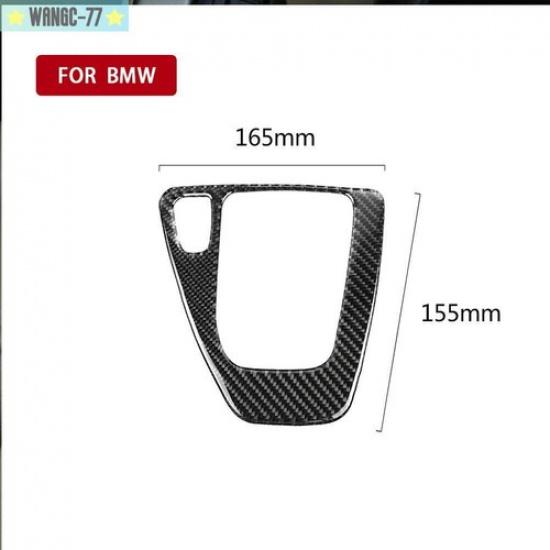 For BMW 3 Series E90 E92 2005-2012 Carbon Fiber Interior Gear Shift Cover Trim