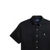 Polo Ralph Lauren Ss24 Solid Color Logo Embroidered Single-Breasted Short Sleeve Shirt Men shirts Black MNPOWOV1N820768-001