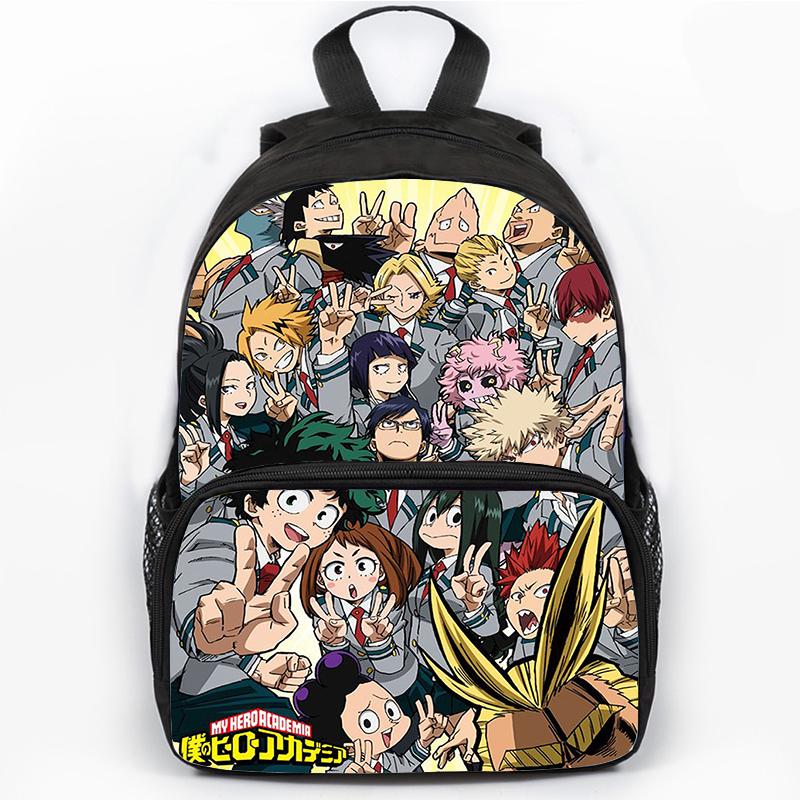 Anime My Hero Academia Backpack for Student Boys Children Manga Izuku Midoriya Schoolbag Large Capacity Laptop Backpacks Mochila