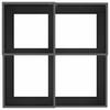 Garden Planter Black 80 X 80 X 48 Cm Steel