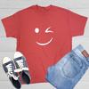Wink Smile Sarcastic Humor Graphic Novelty Funny T Shirt