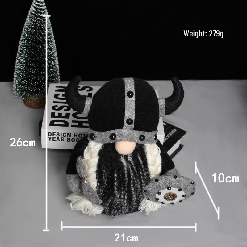 Cross-border Faceless Old Man Plush Gnome Viking Knight Ornament.