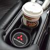 Car Coaster Silicone Anti-noise Water Cup Cushion Accessories For Mitsubishi Ralliart Lancer L200 Outlander Pajero Eclipse Cross