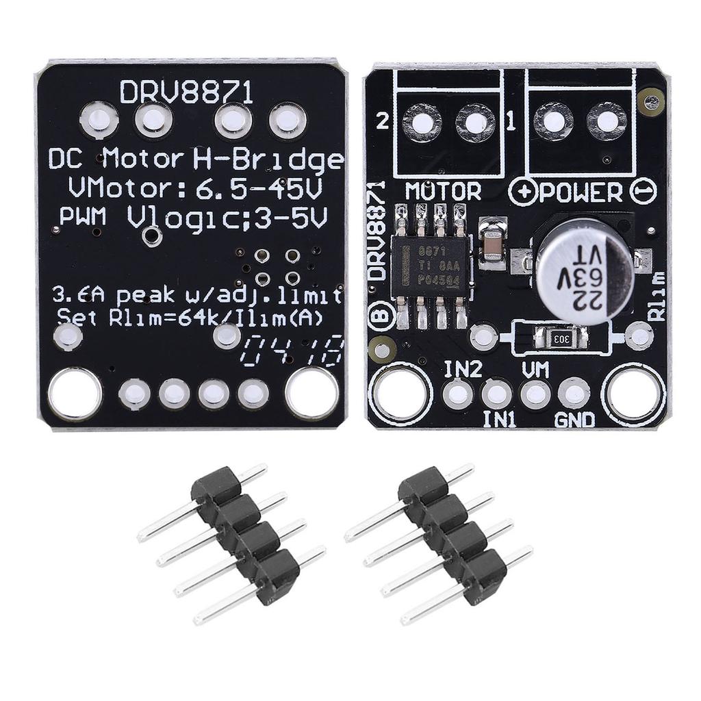 2 Set Motor Driver Module DC 3.6A H Bridge PWM Controller PCB with Various Guard Pin Headers