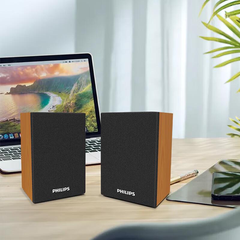 Philips SPA20 Wooden Bluetooth Desktop Speaker (CN Version)