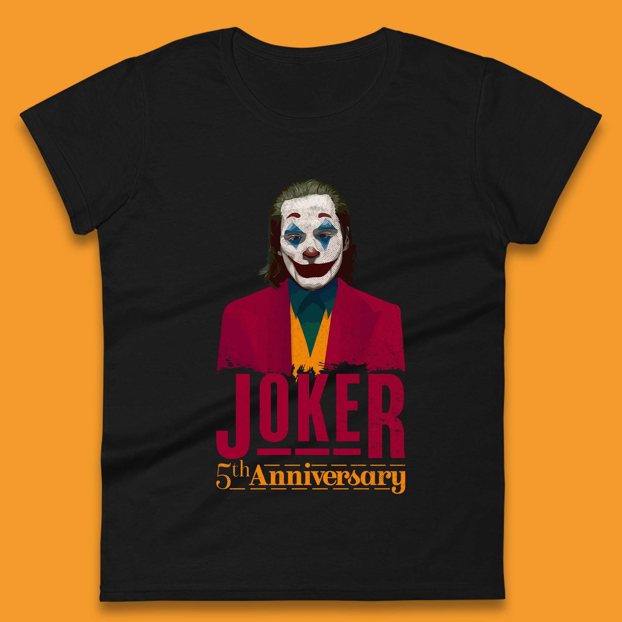 Joker 5th Anniversary Womens T-Shirt Mens Tops Tees Unisex XL