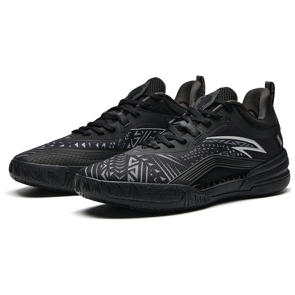 Anta KAI 1 TEAM Low Top Basketball Shoes Men's Black Gray 112541603R-6