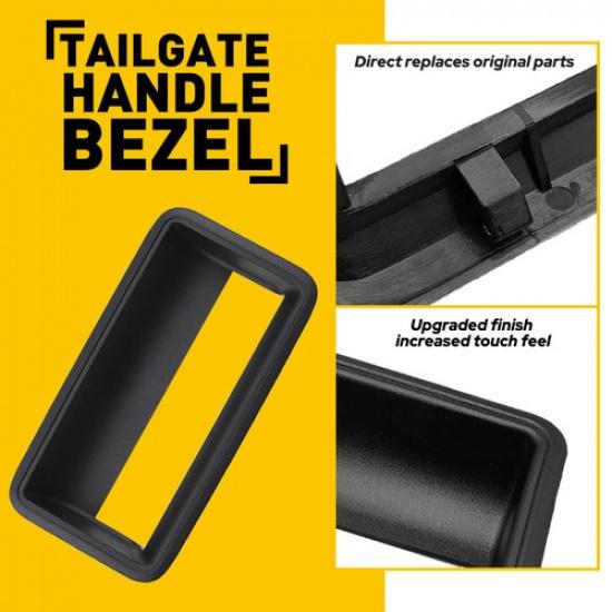 Black Tailgate Tail Gate Handle Bezel for CK Chevy 1500 2500 3500 Pickup Truck