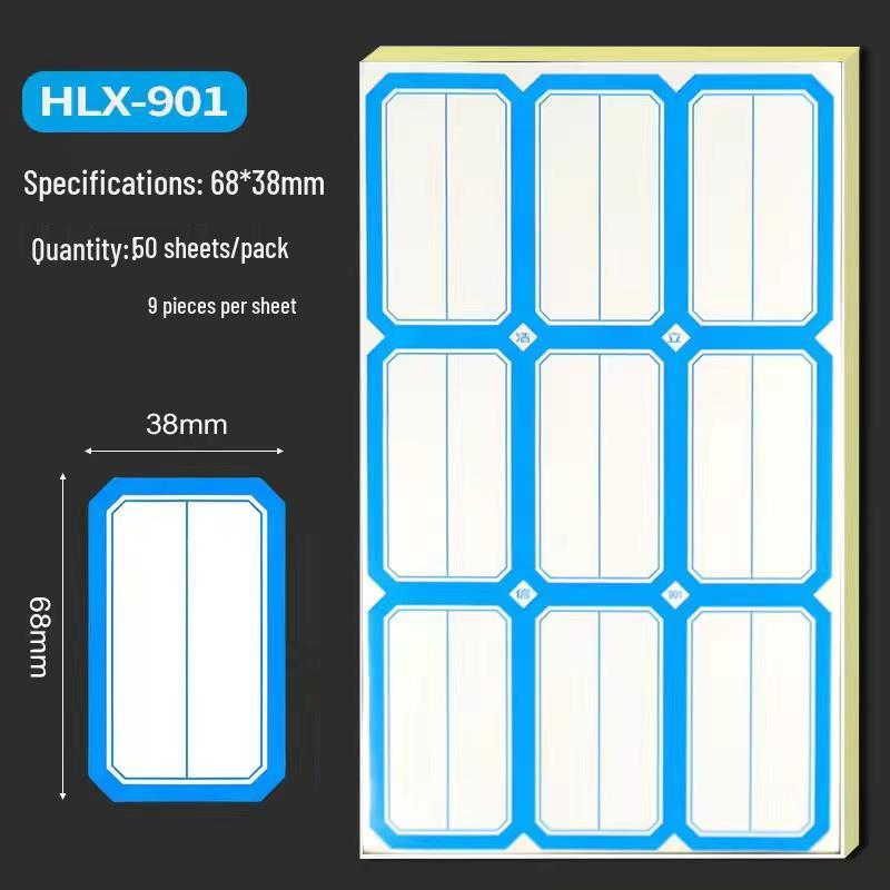 Self-Adhesive Classification and Identification Paper Stickers