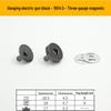 Triple Strength No-Sew Round Electroplated Magnetic Bag Buckle with Thickened Metal Pin