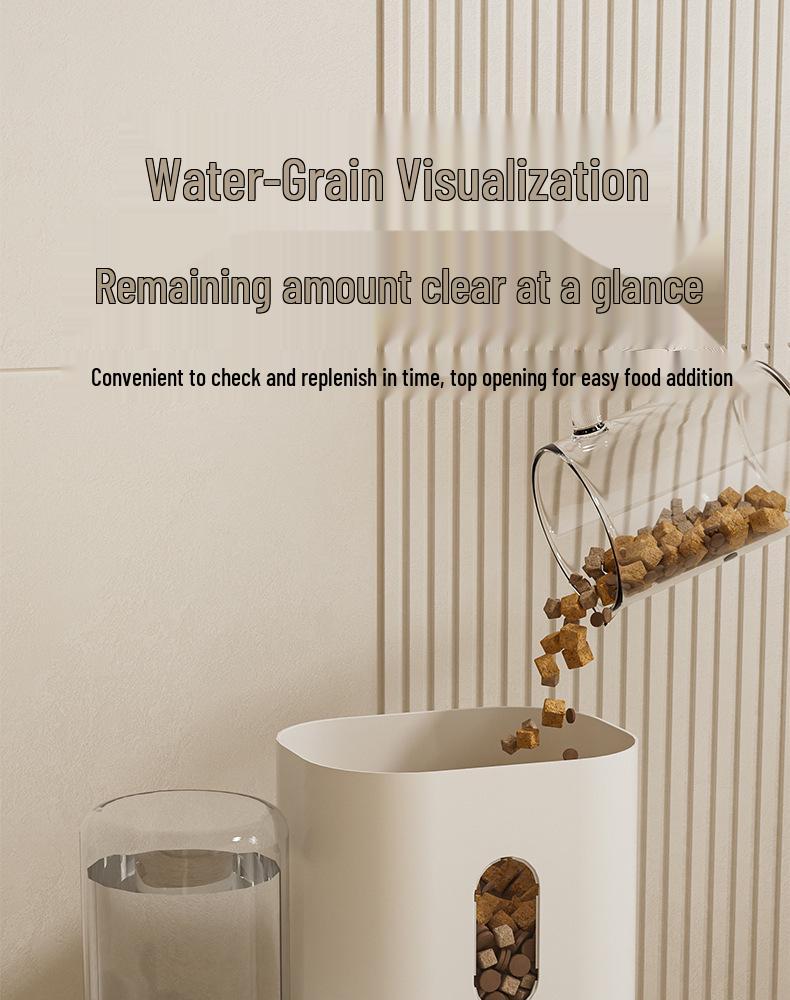 Automatic Pet Feeder & Water Dispenser Set with Food Storage for Cats & Dogs