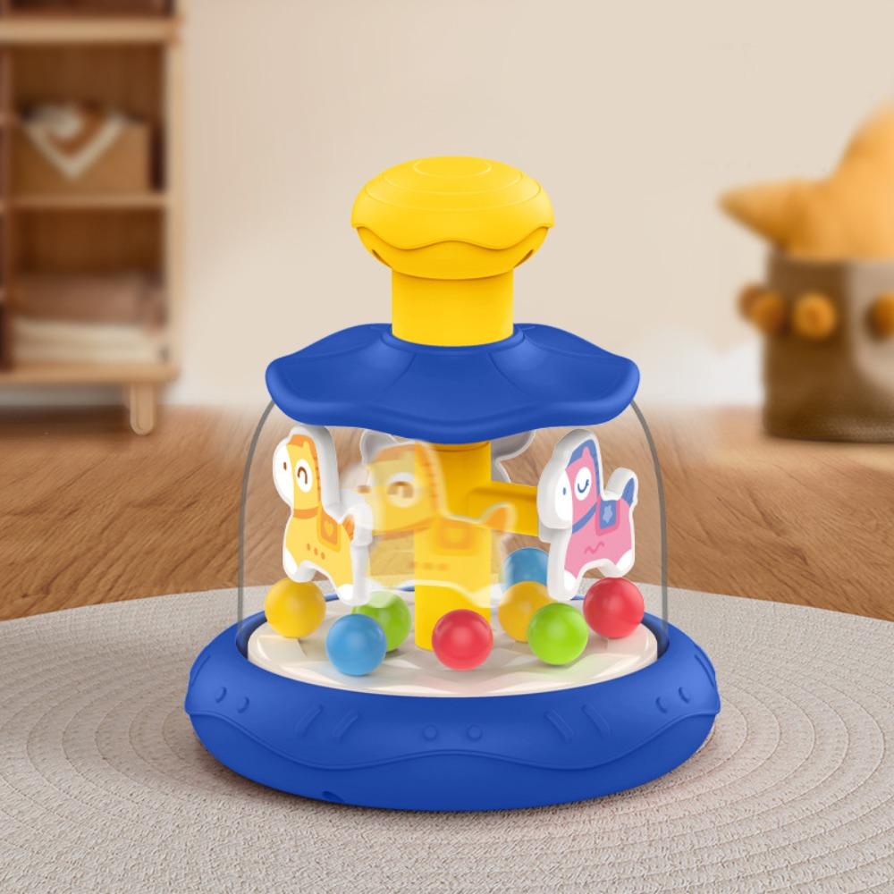 

Interactive Games Baby Press Rotating Toy Early Learning Cartoon Sensory Spinning Toys Hand Coordination