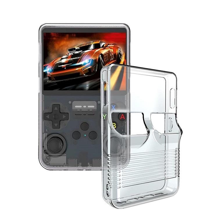 Transparent Case for R36S Retro Handheld Game Console TPU Soft Protective Shockproof Cover for R36S Portable Anti-Scratch Cover прозрачный