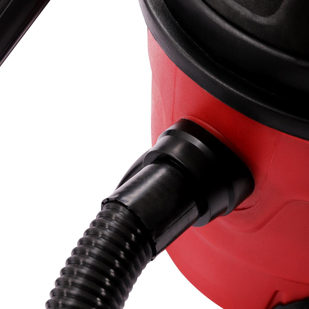 4 Gallon Wet/Dry Vacuum Portable, Shop Vac with 13ft Hose & Multi-Surface Brush, Compact Car/Garage Cleaner