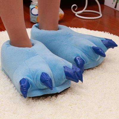 Men Women Children Fashion Winter Cartoon Cute Animal Paw Claw Shoes Slippers