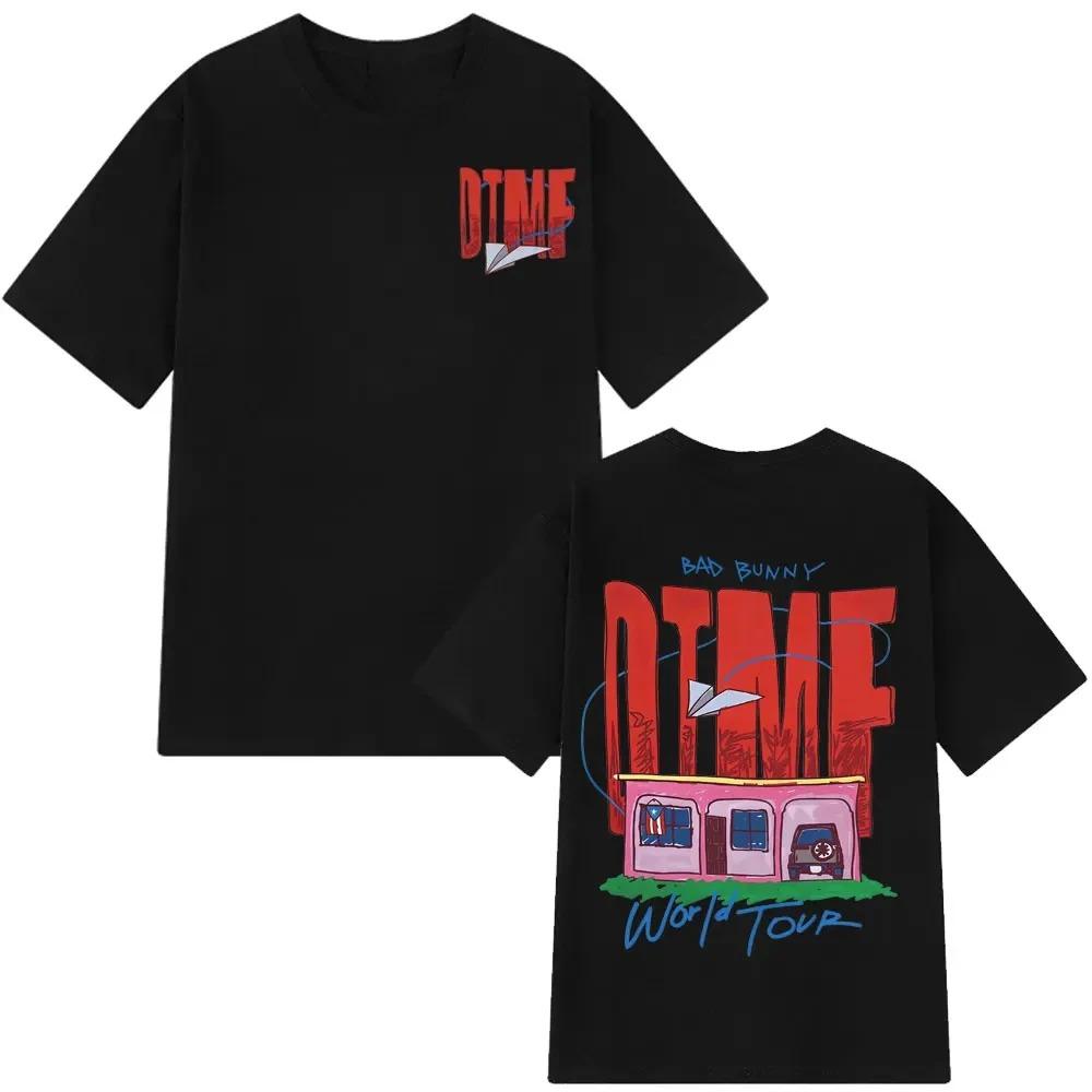 Singer Bad Bunny DTMF World Tour 2026 Print T-shirt Men Women Summer Fashion Casual Short Sleeved T-shirts New DTMF T-shirts