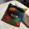Creative Art Eyes Cushion Cover Soft Decorative Pillow Case Suitable for Bedroom Sofa Car Travel Use