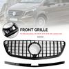 Gloss Black Front Bumper Grill Grille Fit Mercedes Vito W447 2015-19 GT Stlye