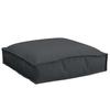 Cushions (2 Pcs) Black 40 X 40 X 8 Cm Oxford Fabric