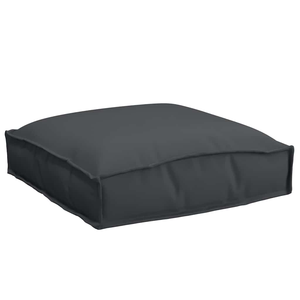 Cushions (2 Pcs) Black 40 X 40 X 8 Cm Oxford Fabric