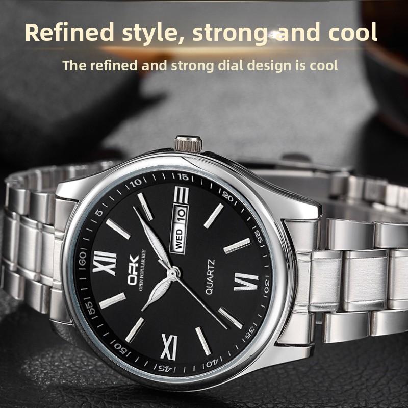 OPK Brand Watch Double Calendar Quartz Watch Men's Watch Men's Watch