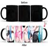 Creative Sexy Ass Magic Mug BSKT-071 Sublimation Tumblers Coffee Cup Ceramic Mugs Cups Color Change Cup Personalized Gifts Anime