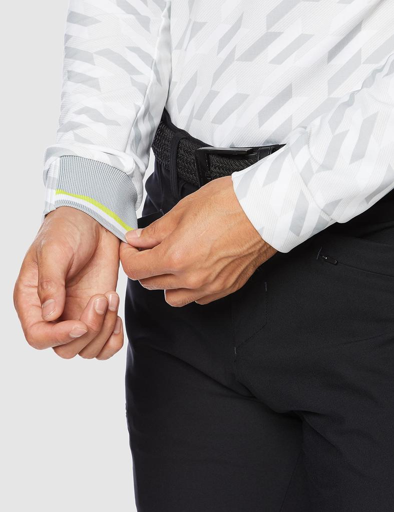 BRIDGESTONE Golf Men's White Golf Shirt, Size 3L