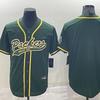 Packers #12 RODGERS Rugby-Baseball Cardigan-Style Retro Embroidered Jersey