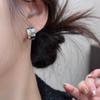 Exquisite Square Stud Earrings - High-End, Double-Sided Luxury Earrings for Women, Versatile and Trending for a Stylish Look.