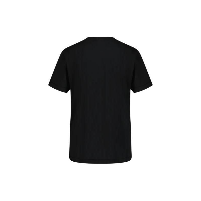 Stone Island T-Shirt Logo Print Crew Neck Short Sleeve Kids tops Black 801620347-V0029