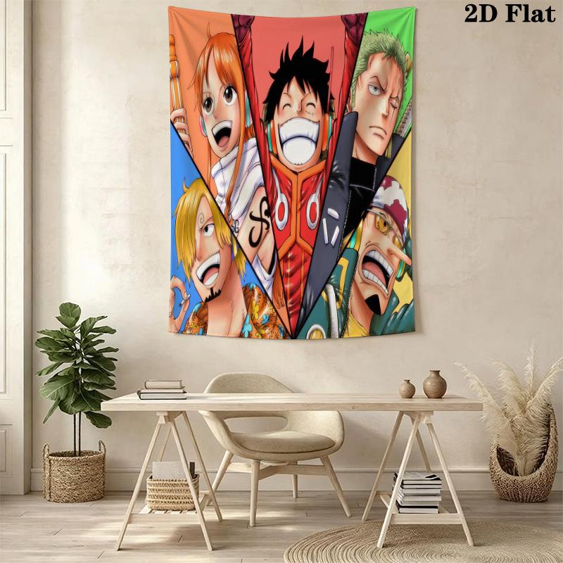 One Piece Tapestry Wall Tapestry Background Cloth Fashion Print Home Decor Soft Wall Covering Decoration