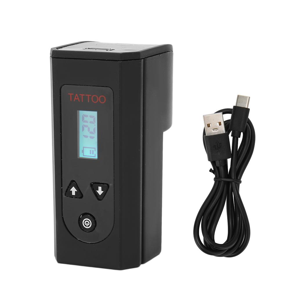 Tattoo Power Supply Wireless RCA Interface 4 Working Hours LCD Display Tattoo Machine Supply