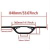 7/8" 22mm Handlebar Handle Bar For Harley Honda Kawasaki Suzuki Cruiser Rat Bike Dirt Bike Off Road (Black)