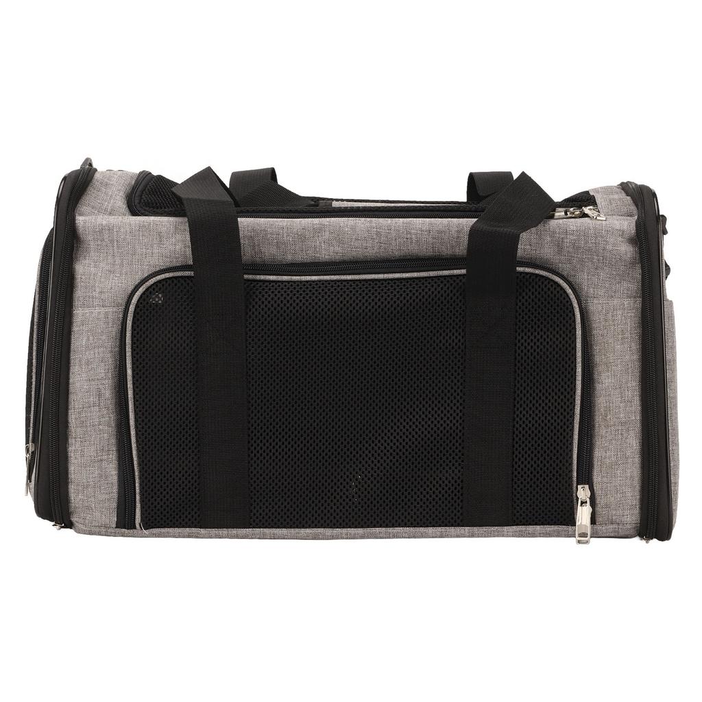 Transportor Pisică Portabil Respirabil Pânză Oxford Moale Geantă Transportor Călătorie Animal de Companie pentru Călătorie Tratament Lumină