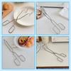 Liroyal Stainless Steel Kitchen Tongs, Triangular Grill Tongs, Cake Tongs, Perfect for BBQ, Yakiniku, Pasta, Vegetables, Fruits, Cooking Tools, Lockin