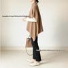 Cross-Border Japanese-Korean High Neck Solid Color Knit Cardigan Sweater - Women's Versatile Autumn/Winter Shawl Outerwear.