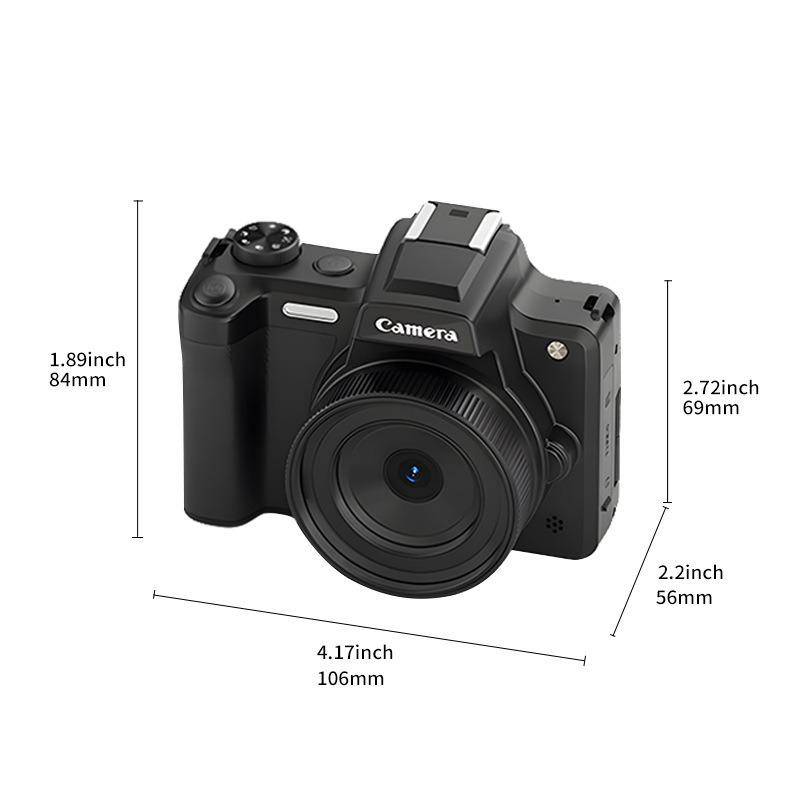 "DC101 Mirrorless Digital Camera: 68MP HD, Flip Screen, Viewfinder & Beauty Mode."