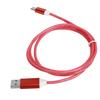 USB To TypeC Charging Cable LED Light Up Flowing Fast Charging Cord USB C Charger Cable(Red )