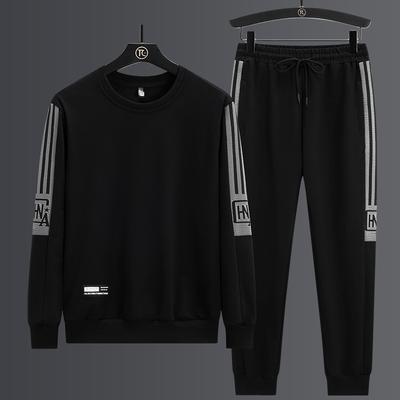 Traje de dos piezas para hombre, Pantalones largos deportivos, Cárdigan holgado para hombre, Sudadera con capucha casual, Para hombre